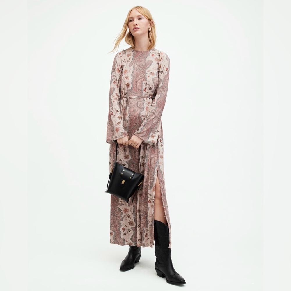 SUSANNAH CASCADE PAISLEY MAXI DRESS